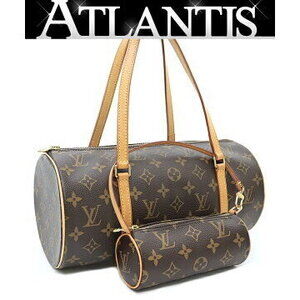Louis Vuitton Papillon Monogram Handbag Canvas Leather Brown